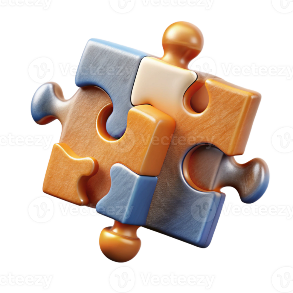 impressive modern Teamwork Concept Puzzle Pieces Fitting Together Transparent Background png