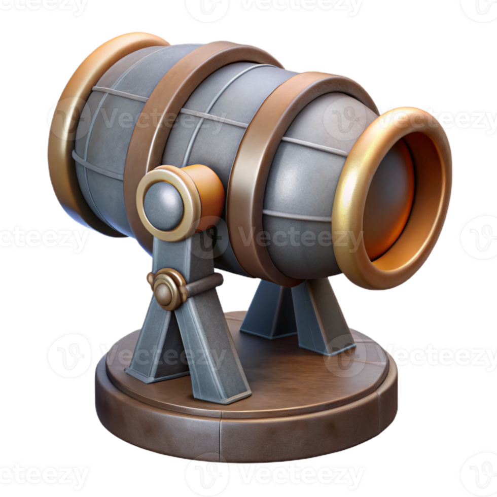 magnificent traditional Telescope Dome with Open Shutter Transparent Background Isolated Element premium png
