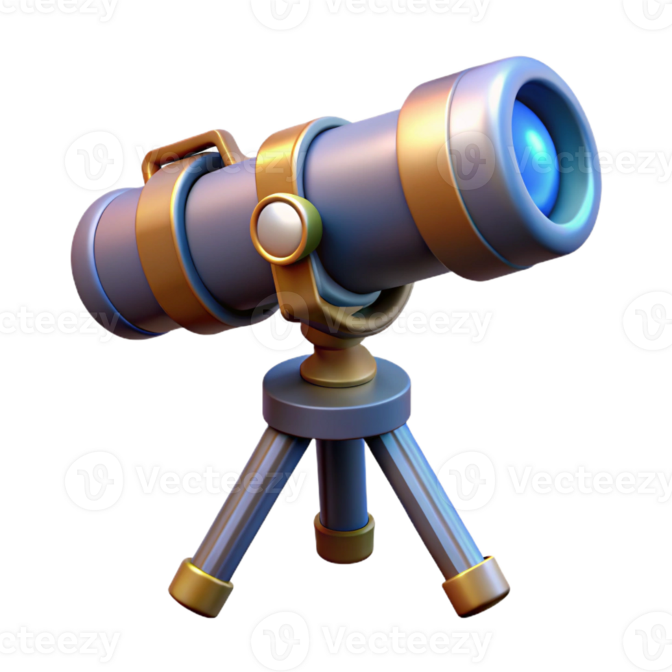 beautiful modern Telescope Mount with Controls Transparent Background Isolated Element detailed png