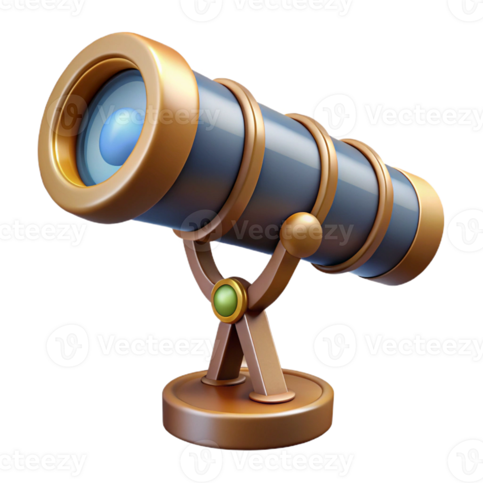 wonderful traditional Telescope Observation Lens Detailed View Cutout high quality png