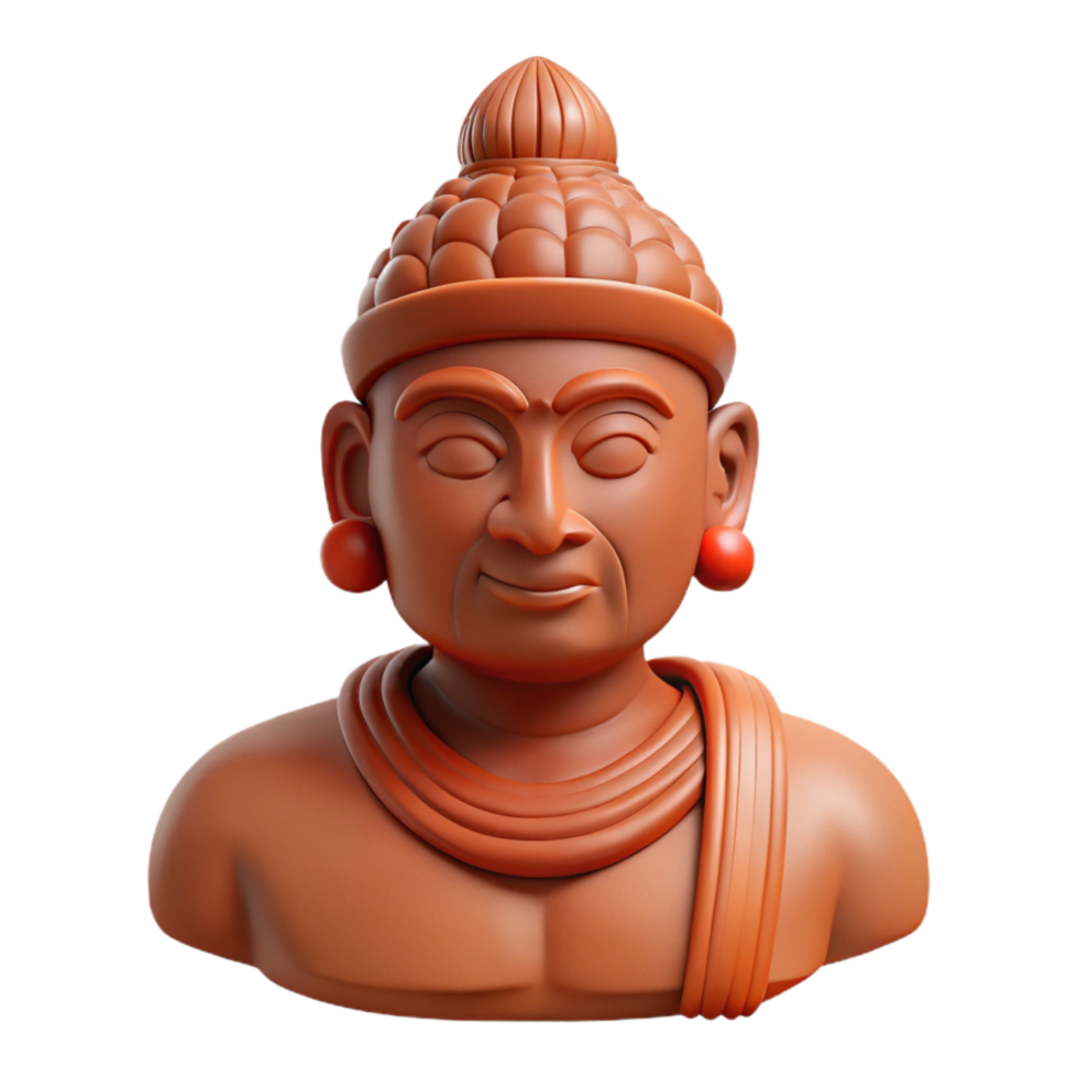 beautiful vintage Terracotta Sculpture Traditional Style Transparent Background exclusive png