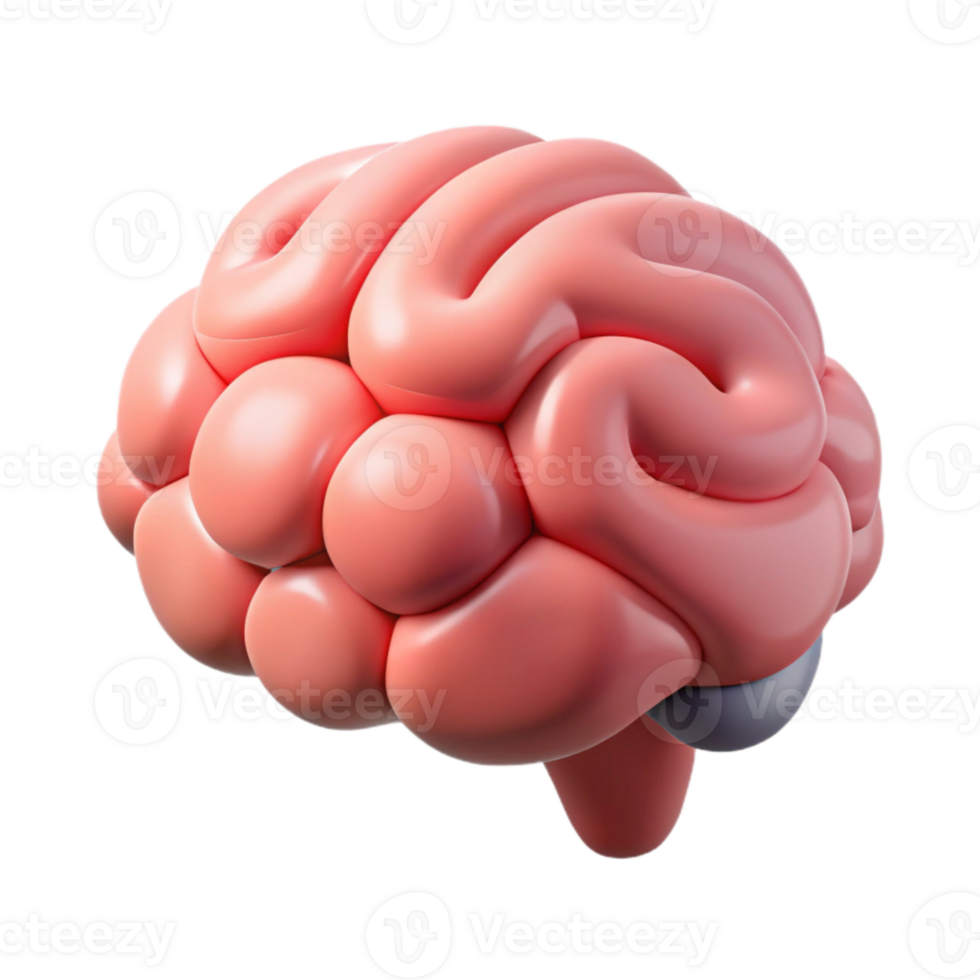 extraordinary artistic Thinking Brain Icon Flat Design Isolated on White original png