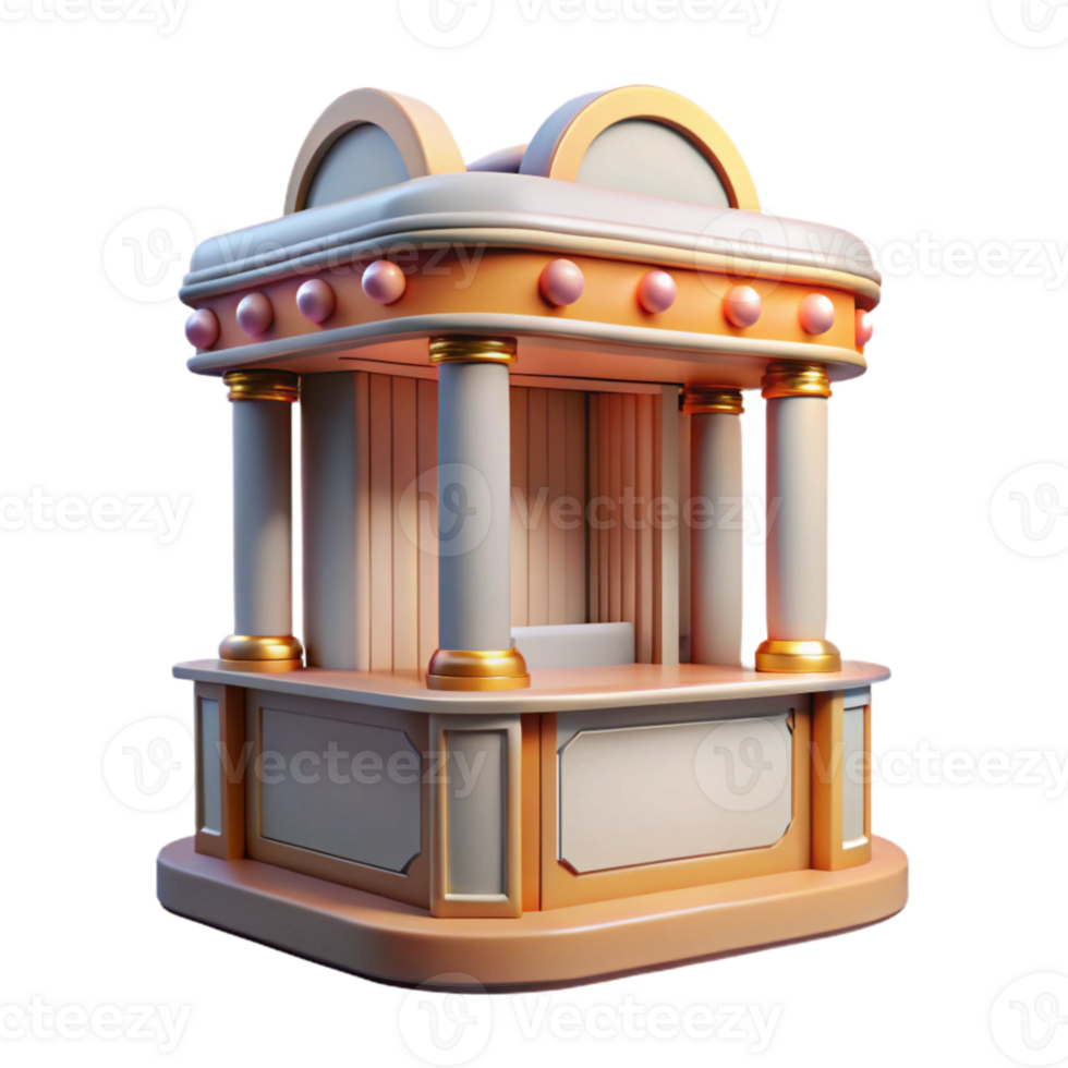 extraordinary creative Ticket Booth Museum Entrance Transparent Background professional png