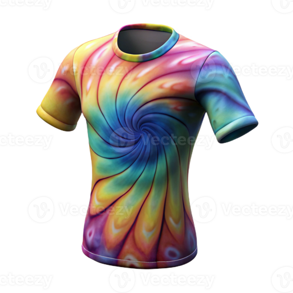 extraordinary traditional Tie Dye Shirt Swirl Pattern Cutout Transparent Background exclusive png