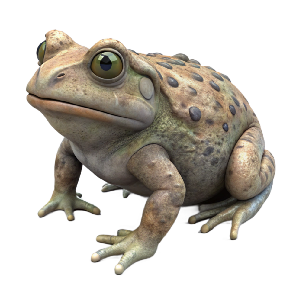 serene rustic Toad Camouflaged on Ground Isolated original png
