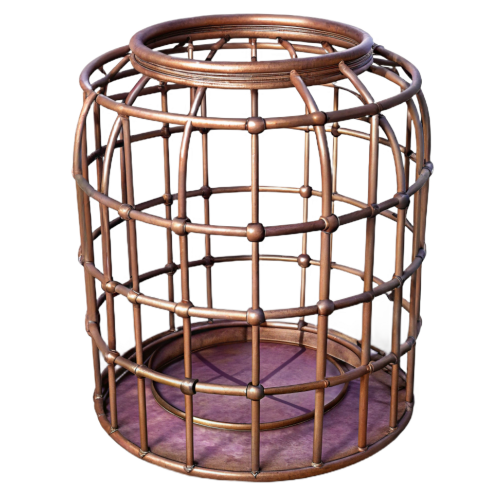 vibrant vintage Tomato Cage Metal Wire Isolated high quality png