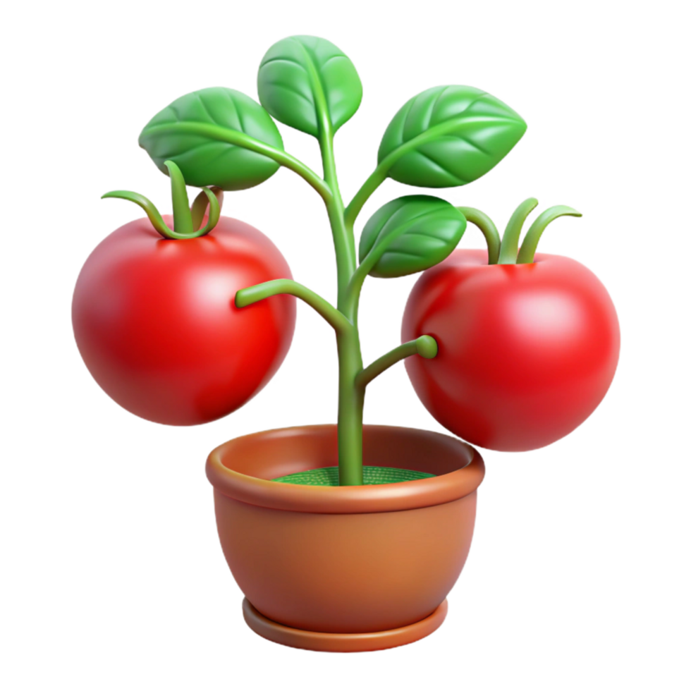 extraordinary rustic Tomato Plant with Ripe Tomatoes Cutout premium png