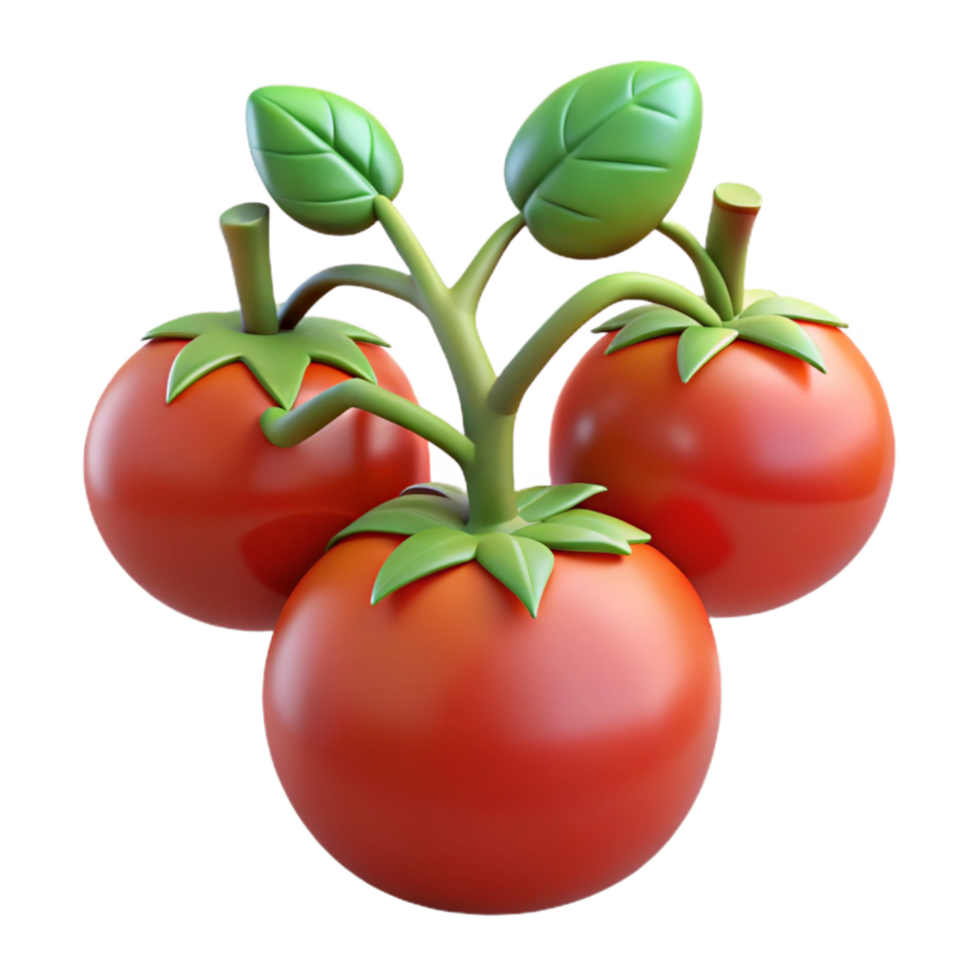 elegant classic Tomato Plant with Ripe Tomatoes Cutout genuine png
