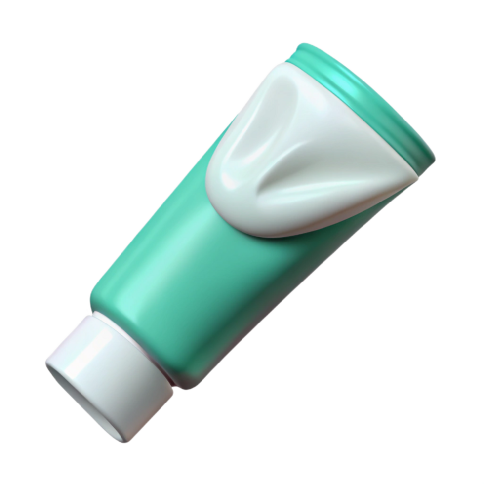 beautiful vintage Toothpaste Tube White Minty Isolated on Transparent Background high quality png