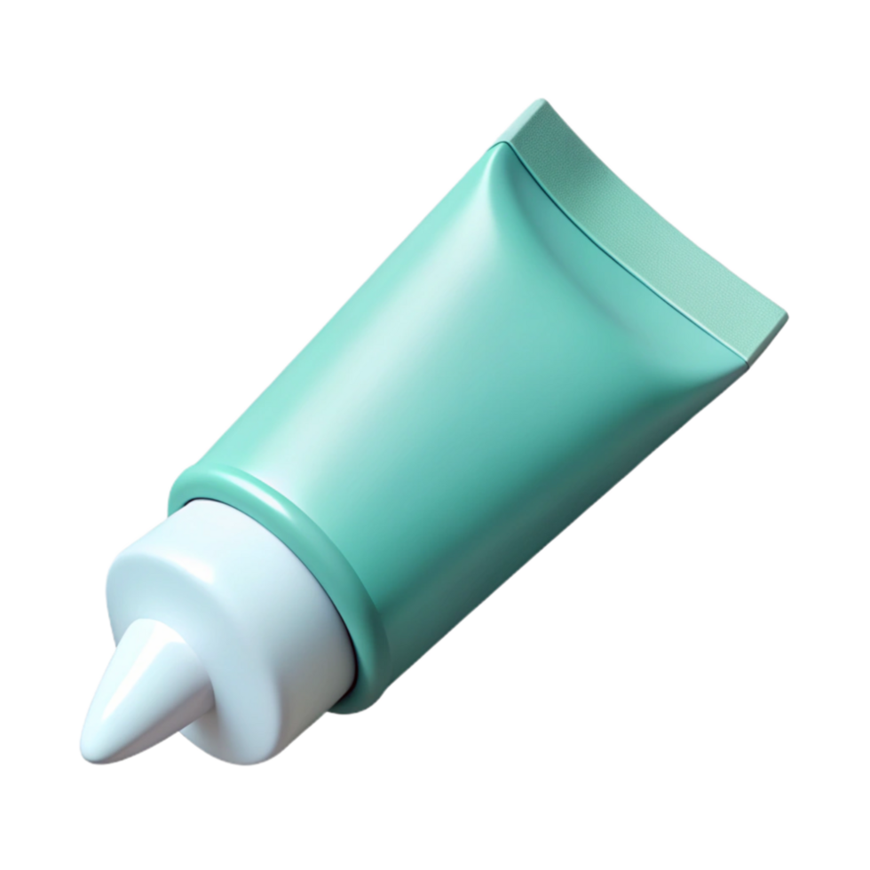 magnificent modern Toothpaste Tube White Minty Isolated on Transparent Background high resolution png