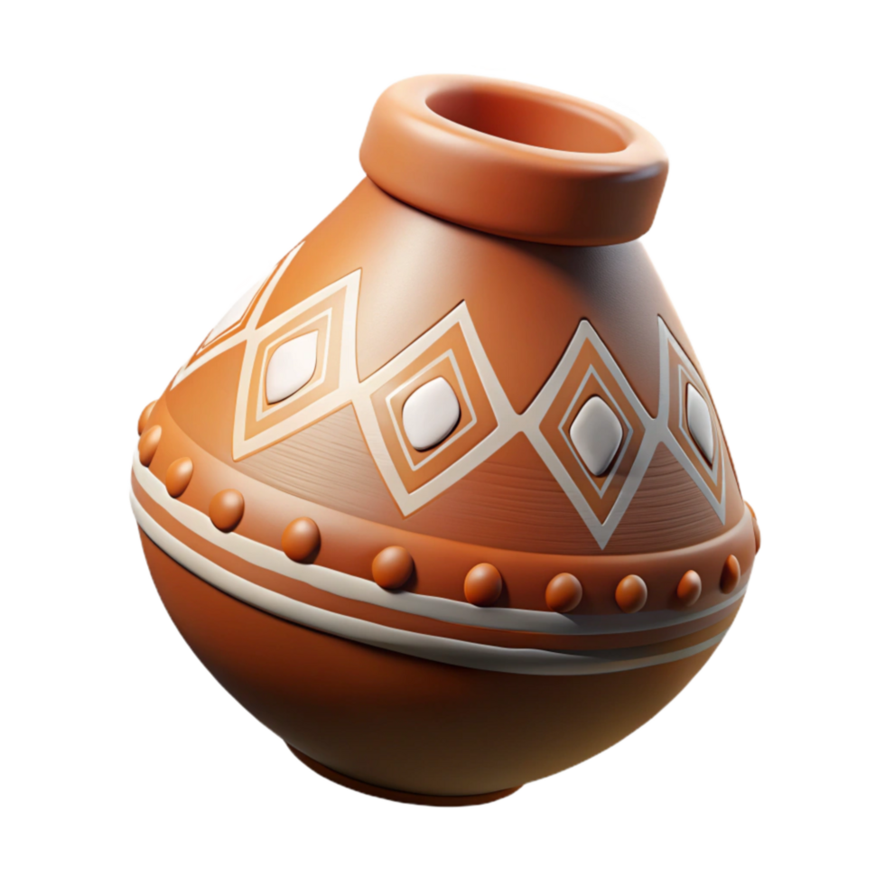 magnificent artistic Tribal Pottery Shard Isolated Element high quality png