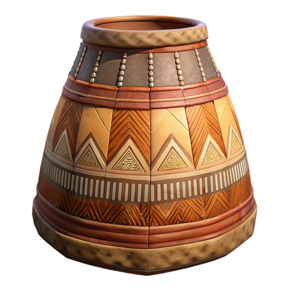 wonderful rustic Tribal Print Skirt Earth Tones Isolated Element genuine png