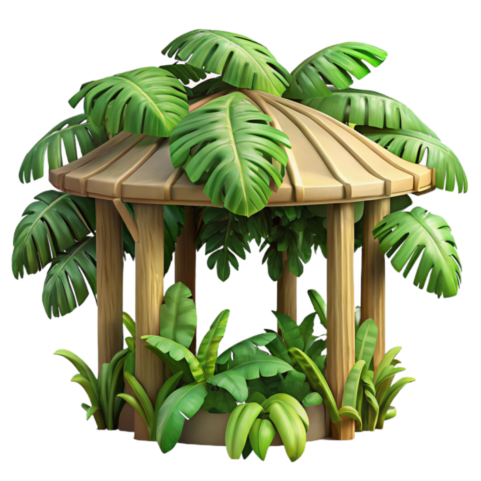 impressive artistic Tropical Rainforest Canopy Transparent Cutout detailed png