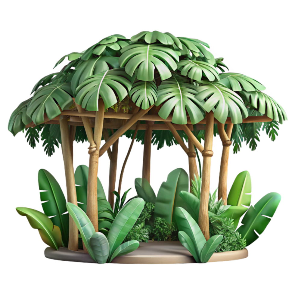 magnificent traditional Tropical Rainforest Canopy Transparent Cutout genuine png
