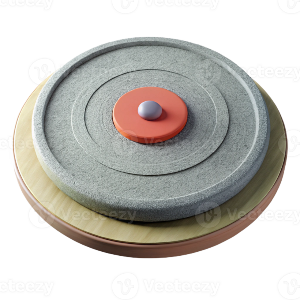extraordinary traditional Turntable Slipmat Felt Material Circular Shape Transparent Background detailed png