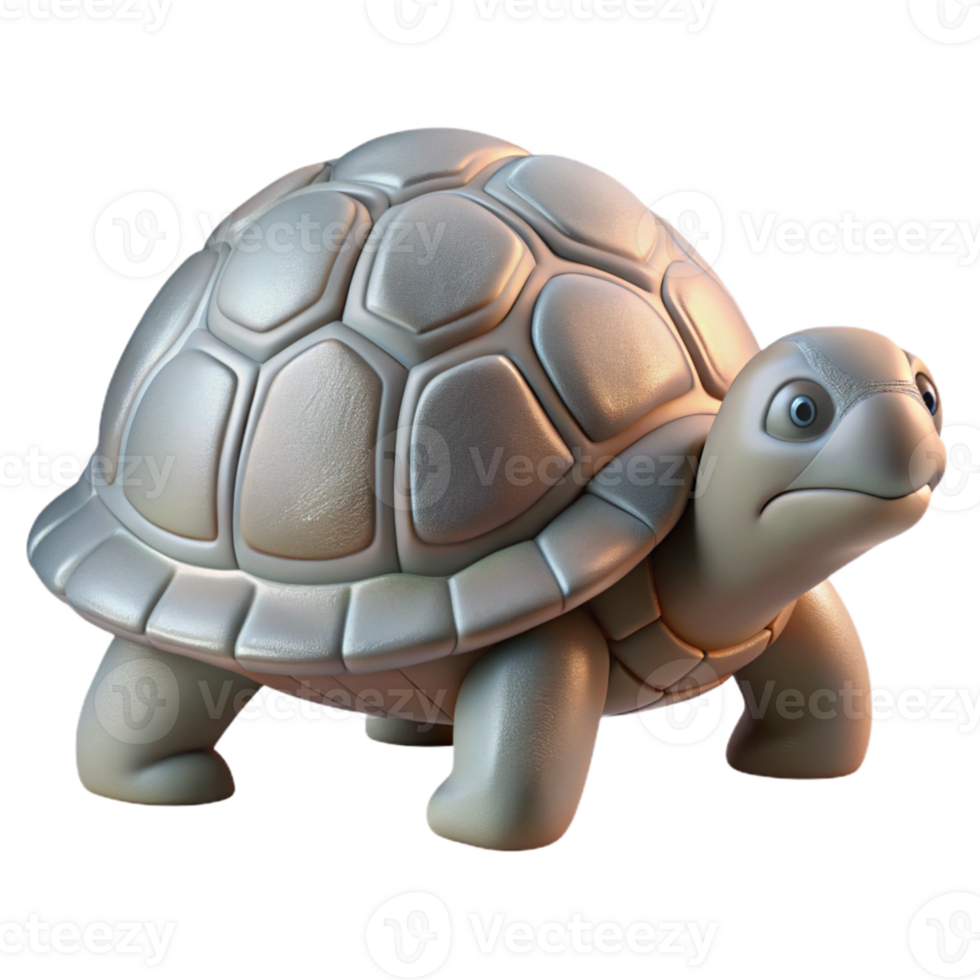 dramatic contemporary Turtle Hiding in Shell Transparent Background premium png