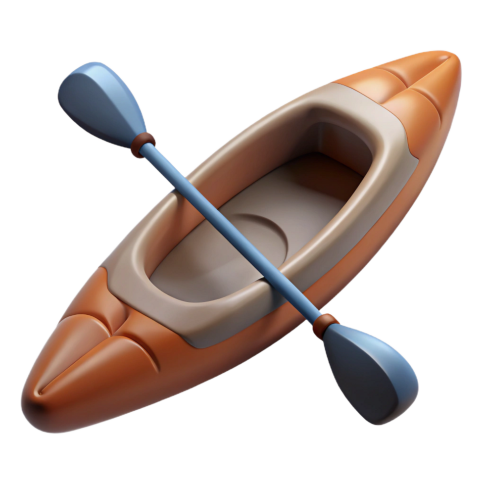 wonderful contemporary Underground River Kayak Silhouette Isolated authentic png