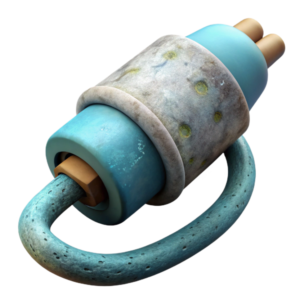 stunning artistic Underwater Cable Connector Isolated with Close Up View original png