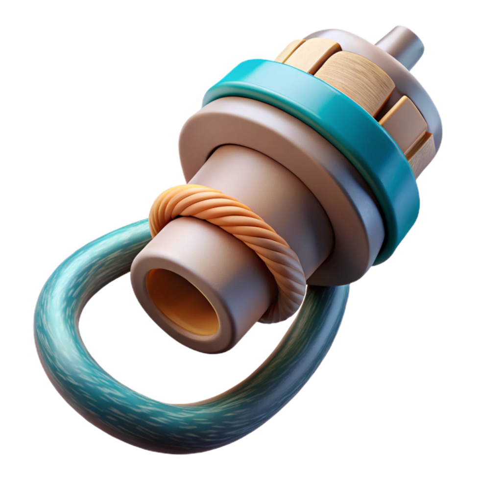 impressive contemporary Underwater Cable Termination Connector Cutout with Secure Connection authentic png
