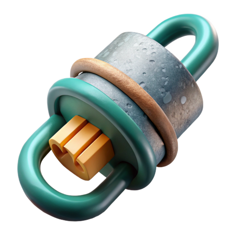 vibrant artistic Underwater Cable Termination Connector Cutout with Secure Connection premium png