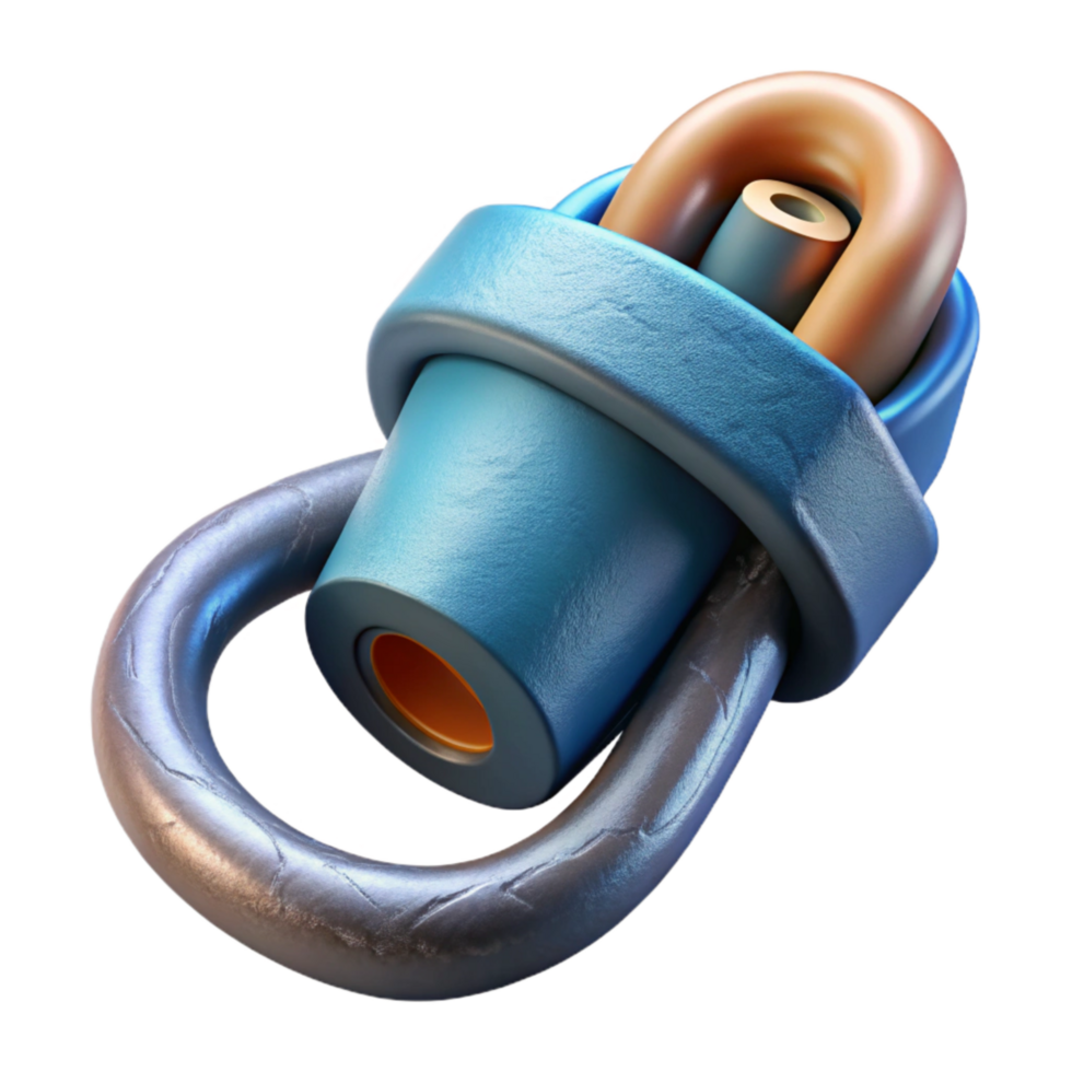 serene modern Underwater Cable Termination Connector Cutout with Secure Connection professional png