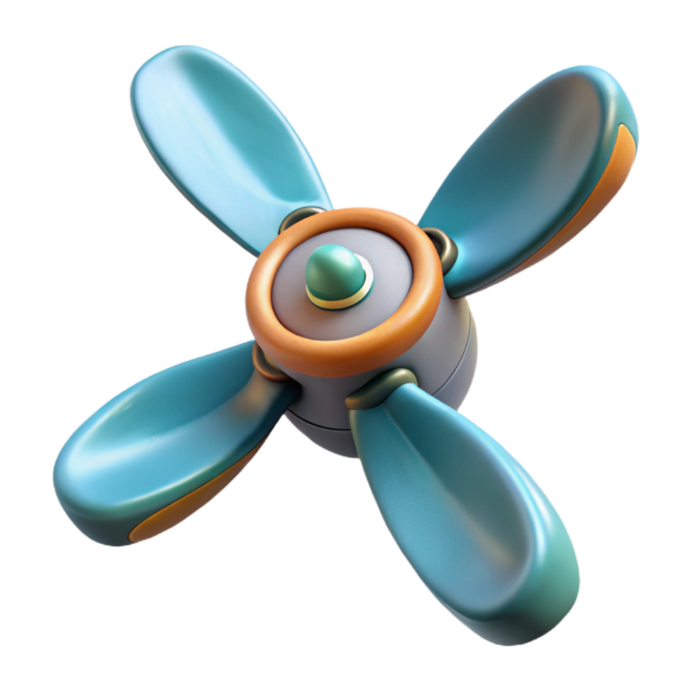 vibrant contemporary Underwater Drone Propeller Cutout with Rotation Blur high quality png