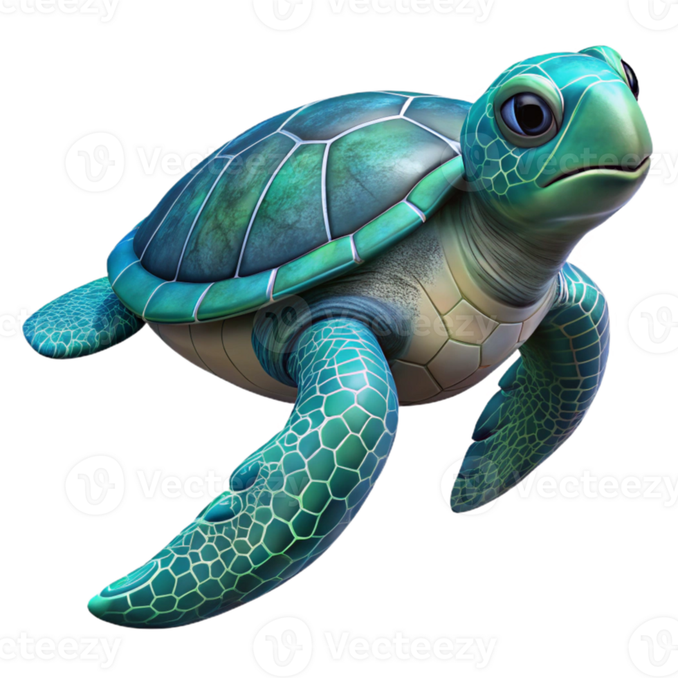 stunning modern Underwater Sea Turtle Swimming Isolated exclusive png