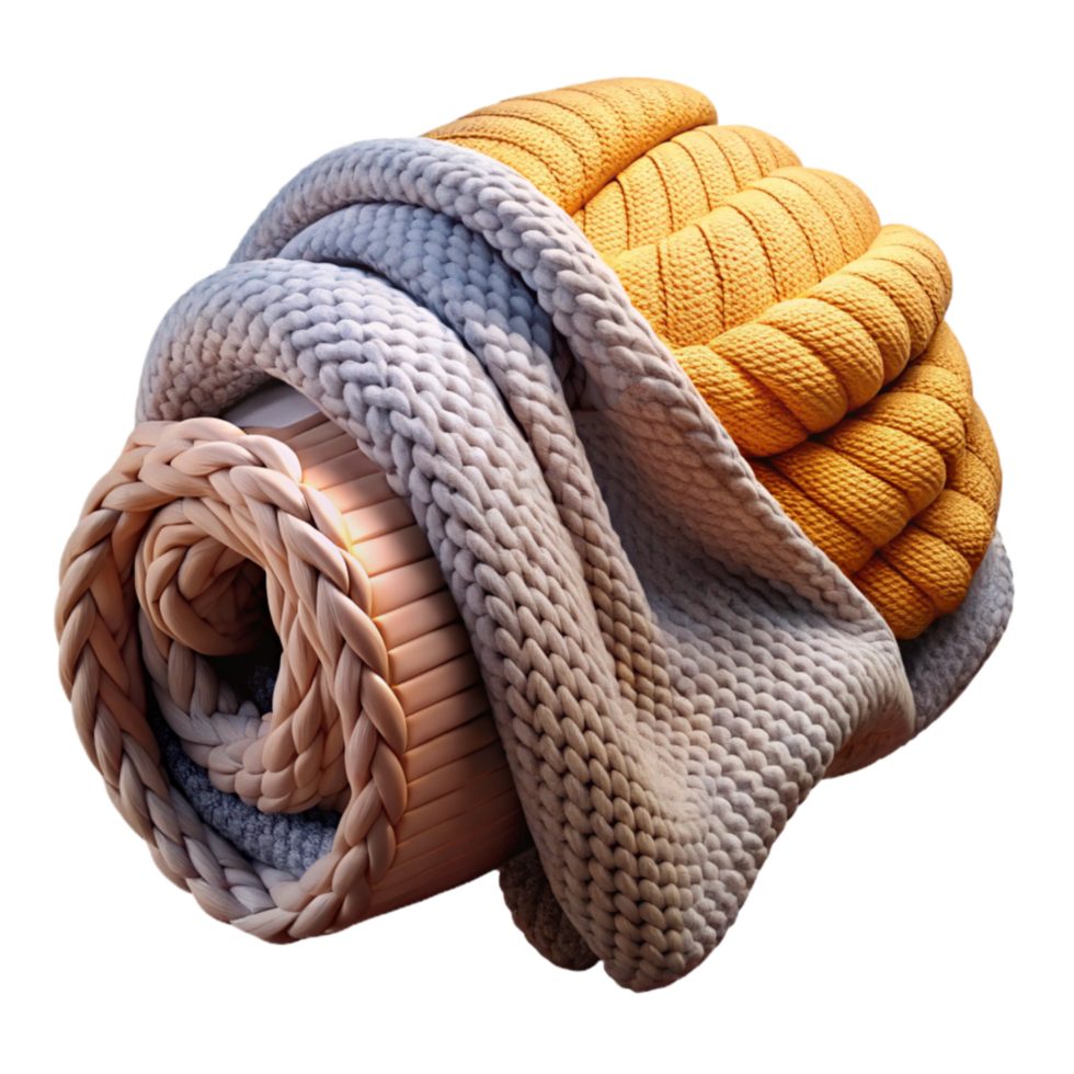 impressive contemporary Upcycled Sweater Throw Blanket Knitted Texture Isolated Element png