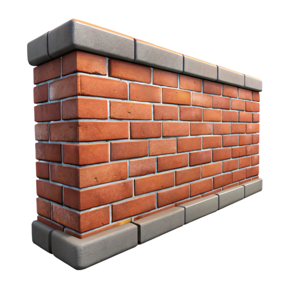 dramatic abstract Urban Alleyway Brick Wall Texture Isolated Cutout detailed png