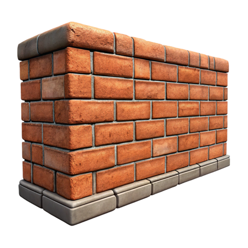elegant minimalist Urban Alleyway Brick Wall Texture Isolated Cutout png