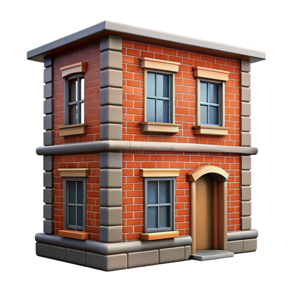 extraordinary abstract Urban Building Facade Brick Texture Isolated on Transparent Background high resolution png