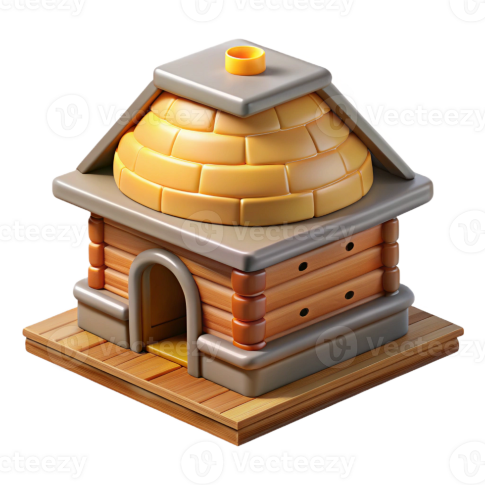 wonderful minimalist Urban Farm Rooftop Beehive Isolated exclusive png