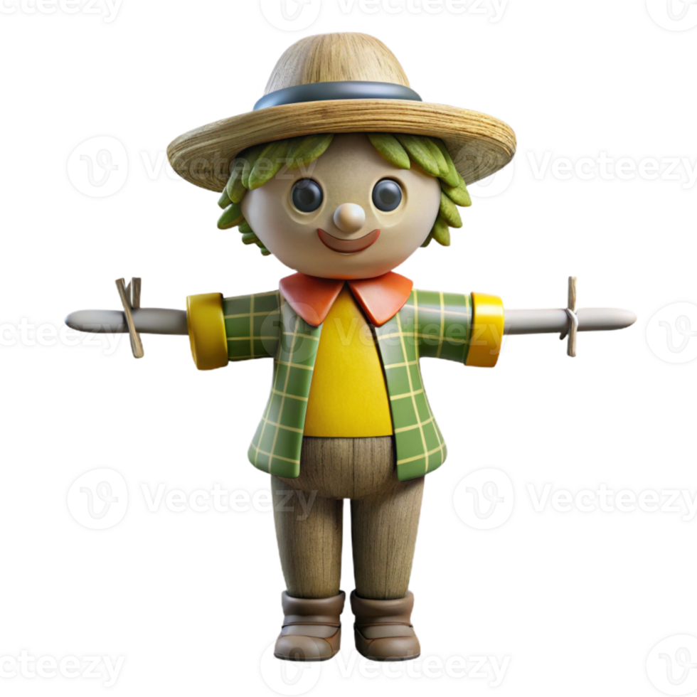impressive abstract Urban Farm Scarecrow Isolated Traditional Design high quality png