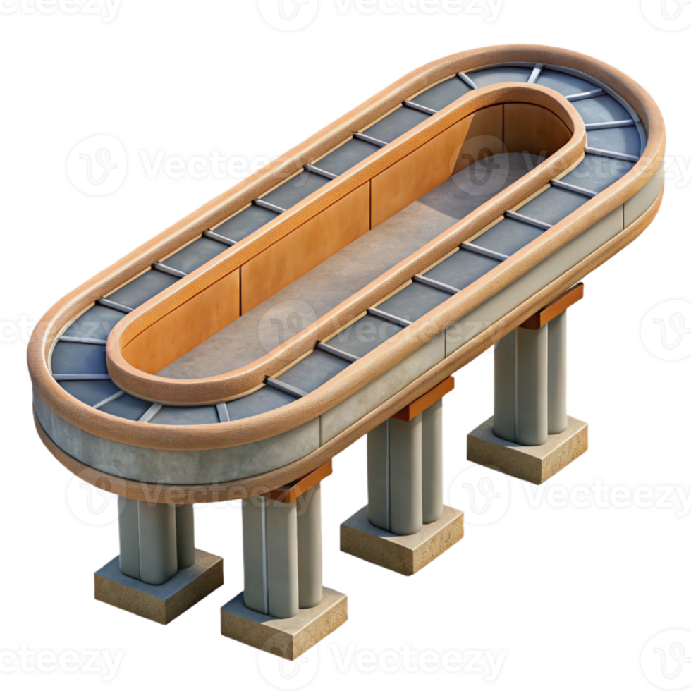 extraordinary artistic Urban Monorail Track Cutout authentic png