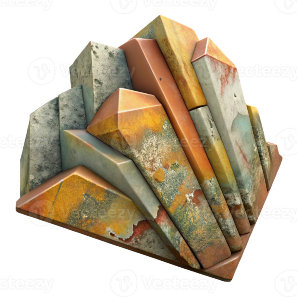 vibrant contemporary Urban Mural Fragment Isolated Weathered Look authentic png