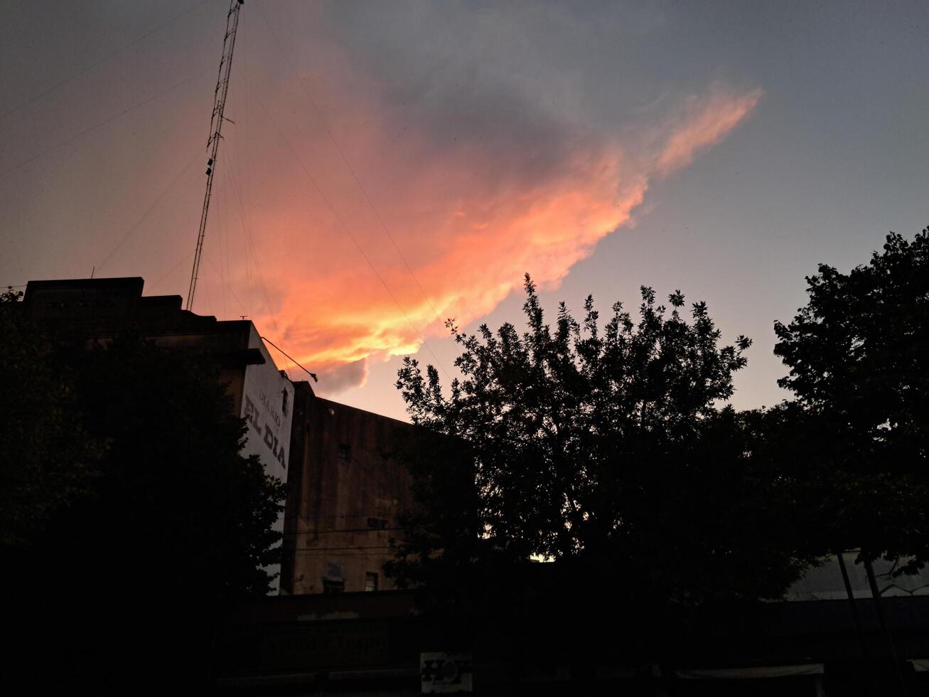 clouds of a summer evening photo