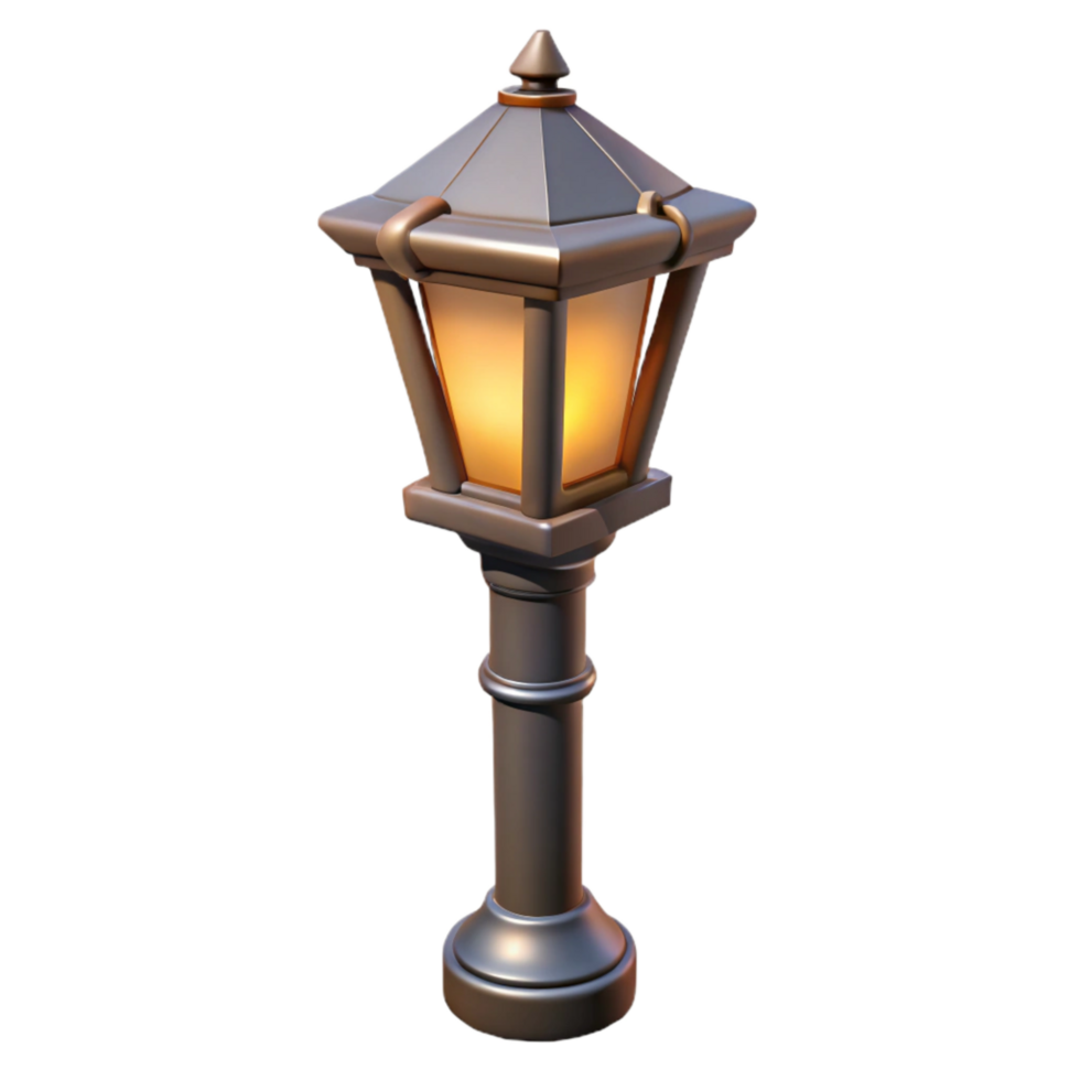 magnificent rustic Urban Street Lamp Classic Design Isolated premium png
