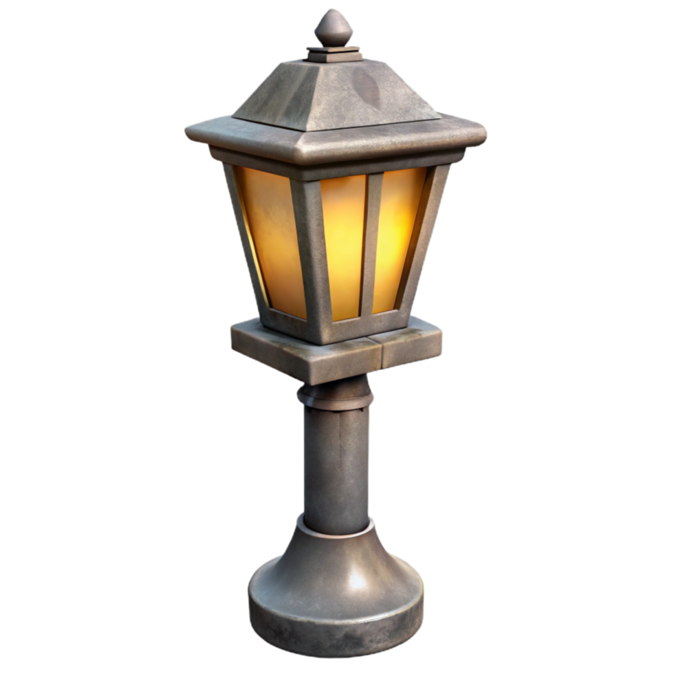 extraordinary artistic Urban Street Lamp Cutout detailed png