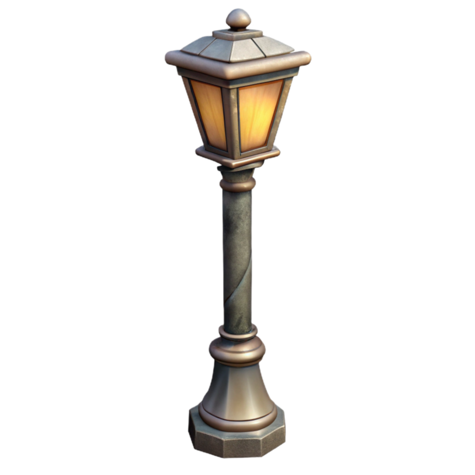 impressive vintage Urban Street Lamp Post Isolated exclusive png