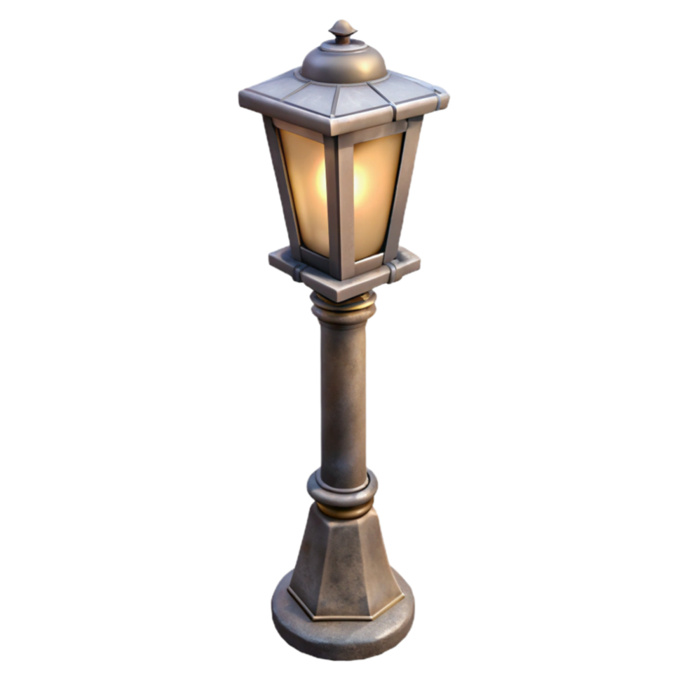 extraordinary contemporary Urban Street Lamp Post Isolated png