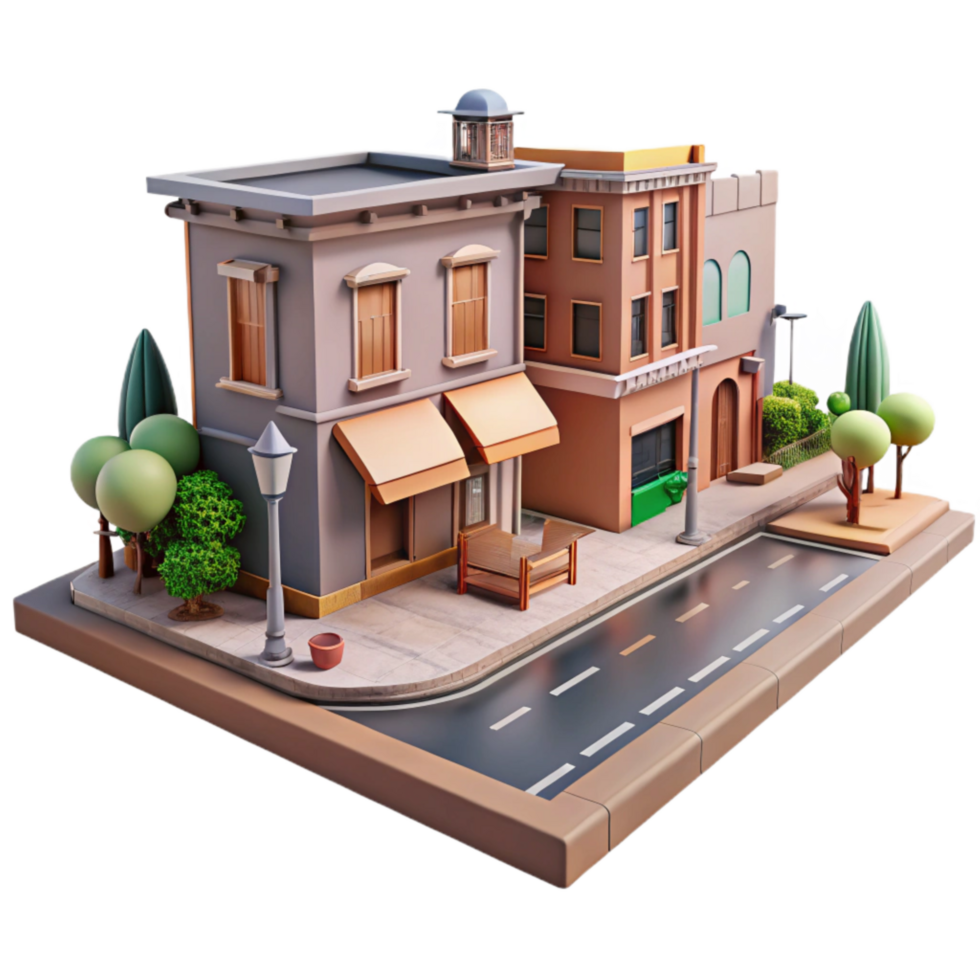 magnificent creative Urban Street Scene Daytime Cutout exclusive png