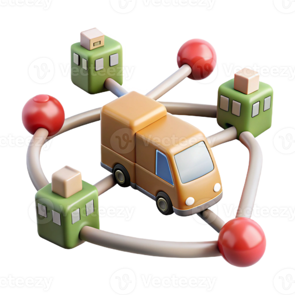 stunning modern Urban Transportation Network Diagram Isolated professional png