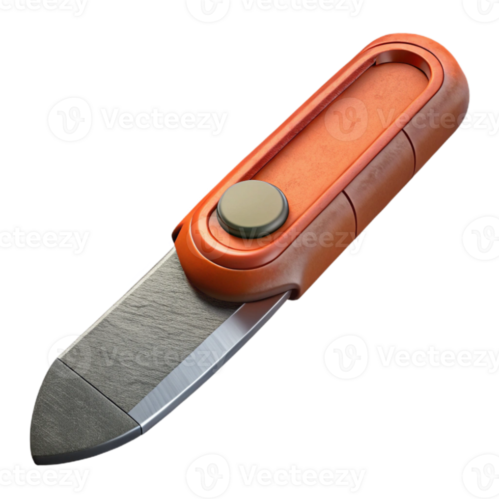 vibrant traditional Utility Knife with Blade Extended Cutout png