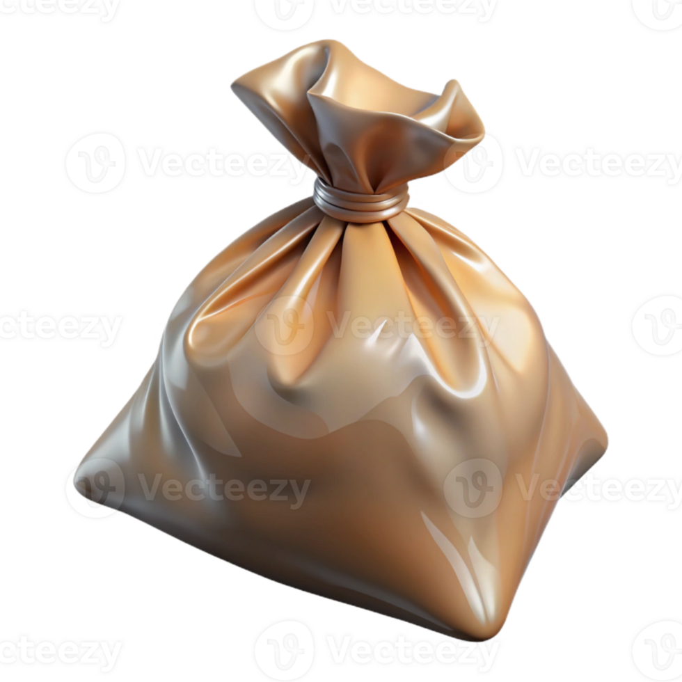 beautiful modern Vacuum Sealed Bag Isolated on Transparent Background detailed png