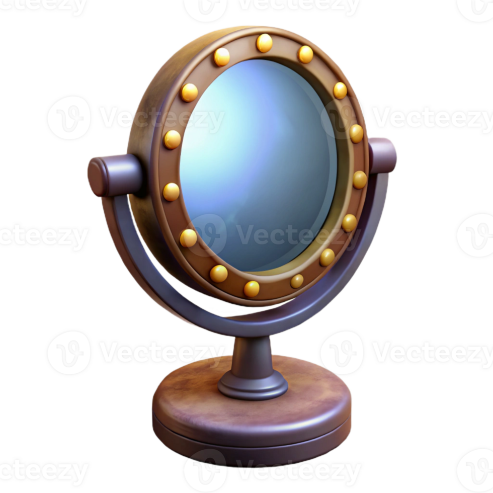 impressive contemporary Vanity Mirror Illuminated Frame Isolated Cutout professional png