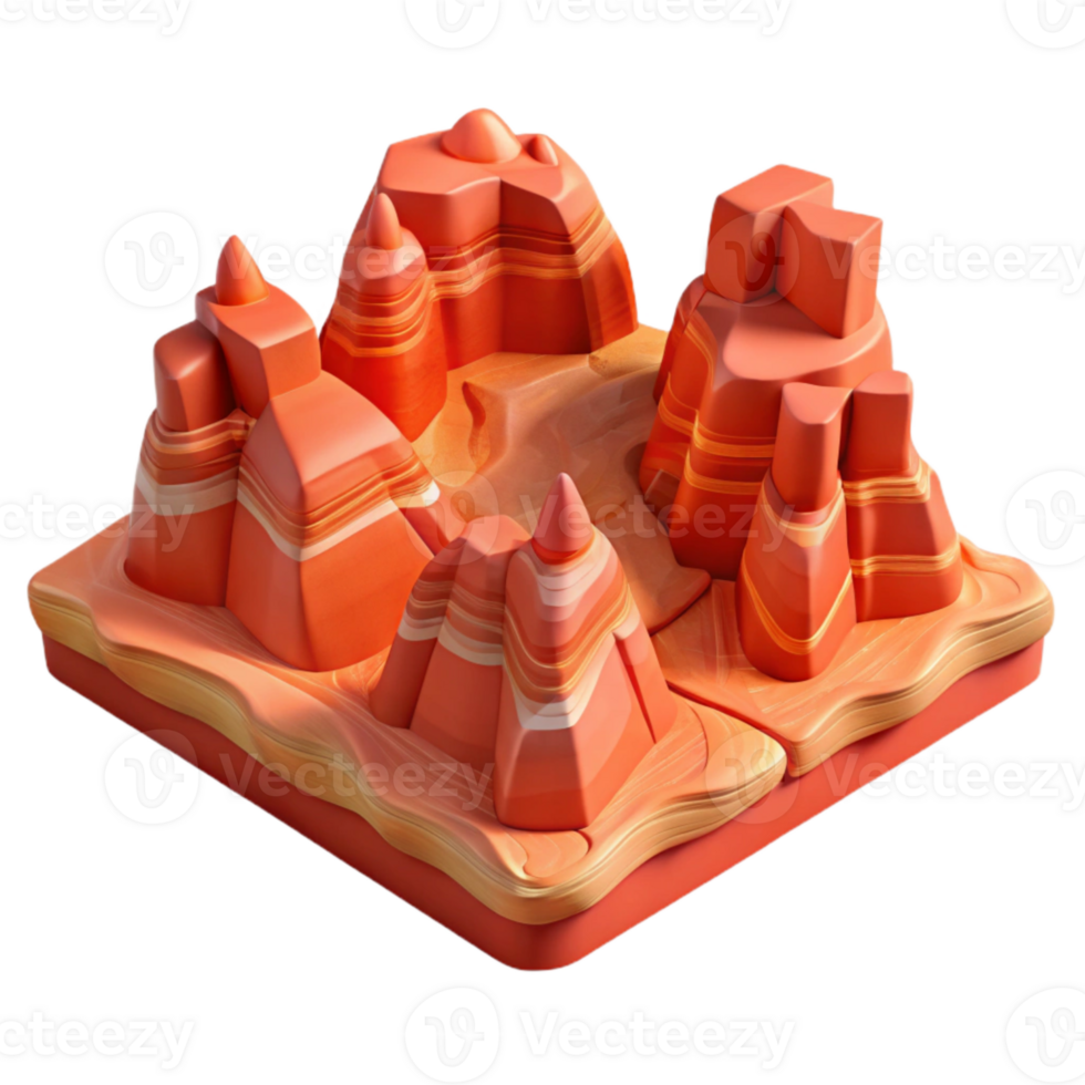impressive creative Valley of Fire State Park Red Sandstone Formations Cutout exclusive png