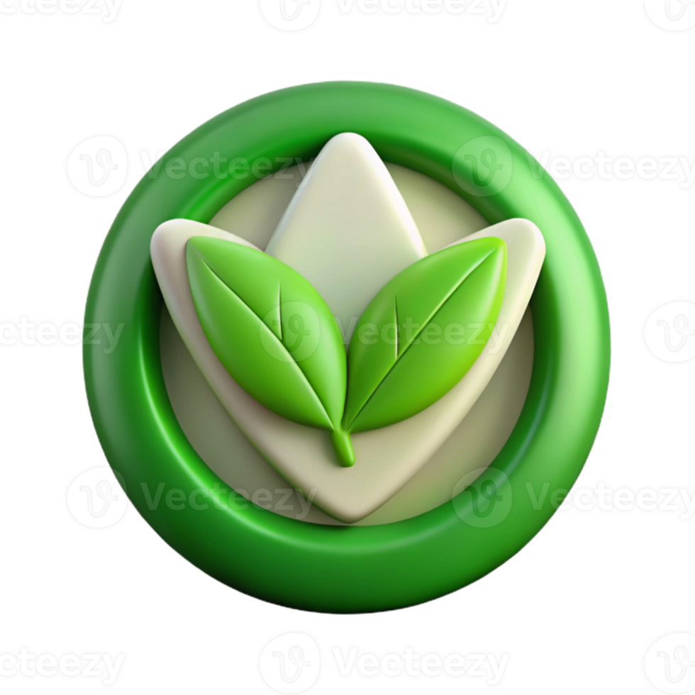 extraordinary classic Vegan Symbol Green Leaf Transparent Background premium png
