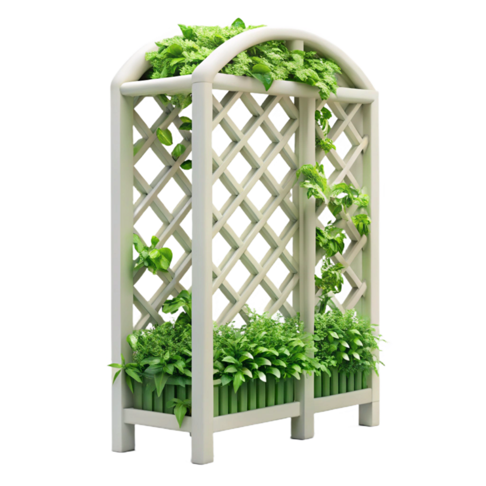 magnificent rustic Vertical Garden Trellis Plastic White Transparent Background genuine png
