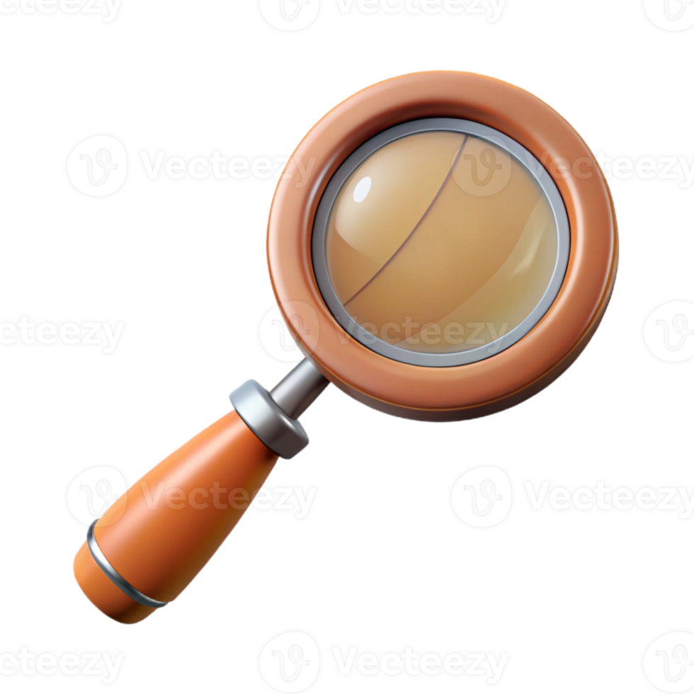 stunning minimalist Vintage Handheld Magnifying Glass Transparent professional png