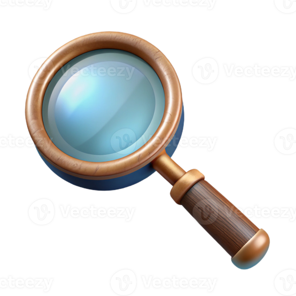 extraordinary modern Vintage Handheld Magnifying Glass Transparent authentic png